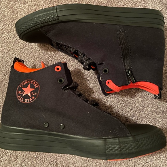 Black and orange Converse Allstar - Picture 4 of 10